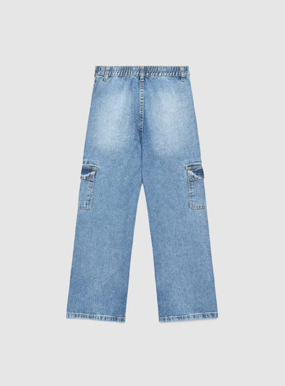 Jeans wide leg cargo