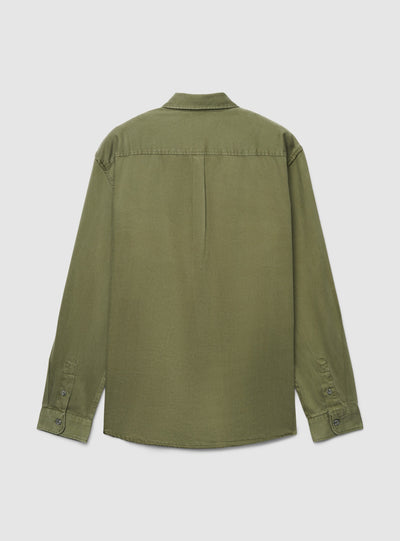 Camicia twill cotone con taschino