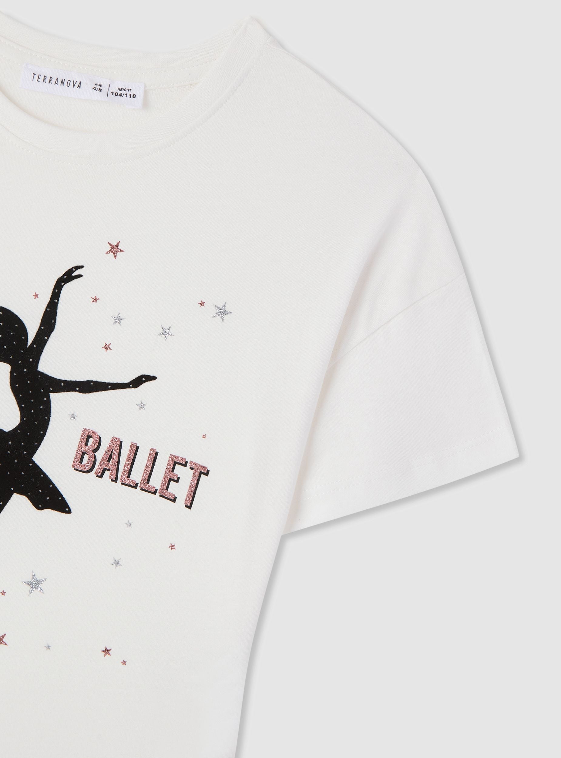 T-shirt with ballet print - Terranova