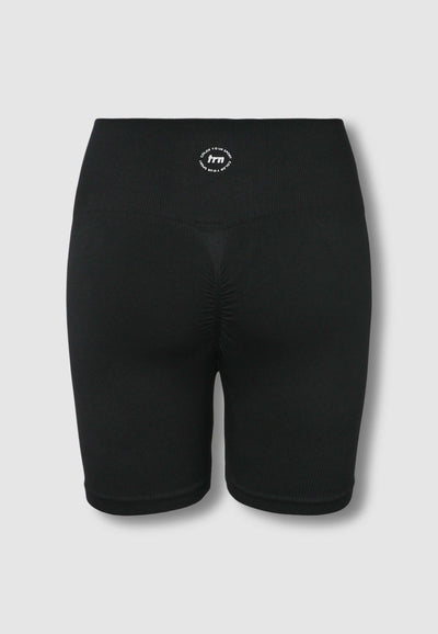 Leggings culotte sportivi con arricciatura sul retro