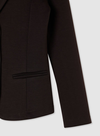 Single-breasted solid colour jacket