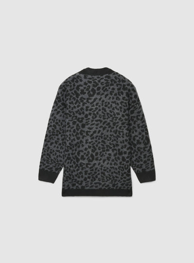 Cardigan aperto fantasia animalier