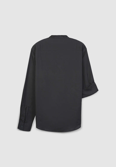 Camicia coreana in misto lino