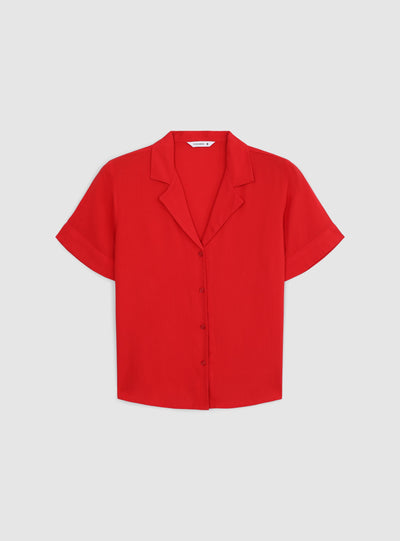 Camicia ampia maniche corte