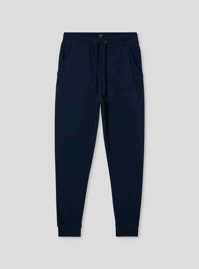 Pantaloni tuta leggeri in cotone con coulisse e tasche