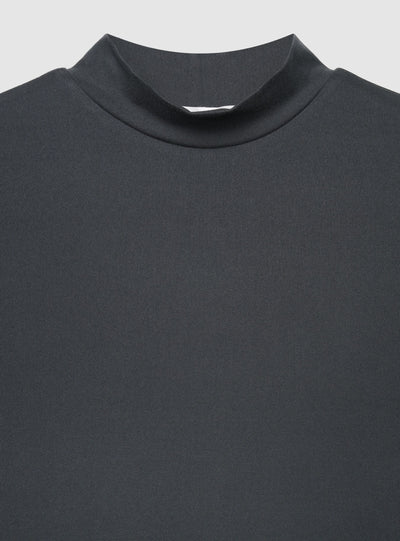 T-shirt crop a lupetto tinta unita