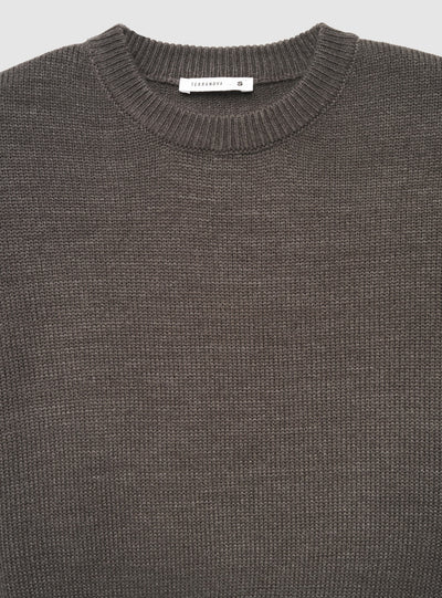Maglia ampia a tinta unita con maniche a palloncino