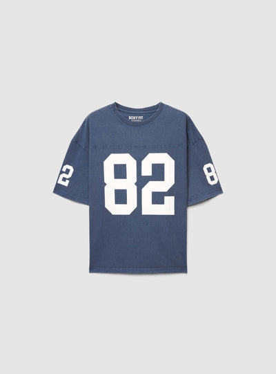 T-shirt over con stampa numero