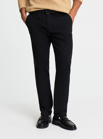 Pantaloni chino regular a tinta unita