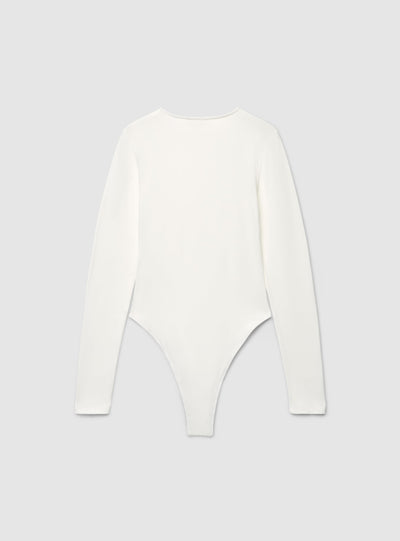 T-shirt body a maniche lunghe tinta unita