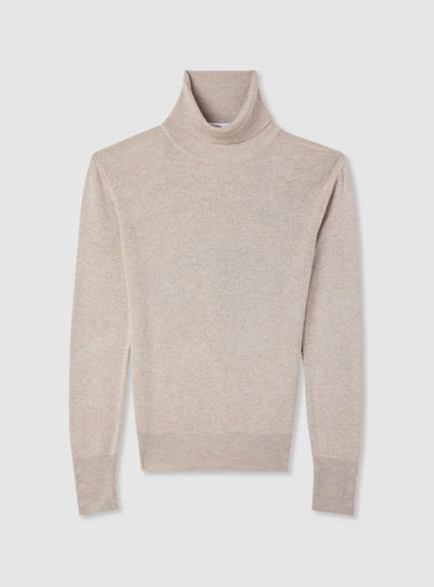Rollkragenpullover mit Knöpfen