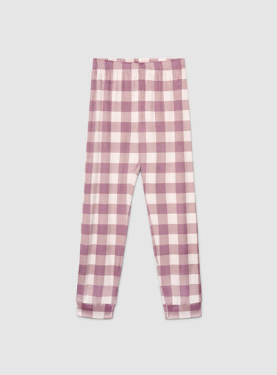 Long pajama set with animal print