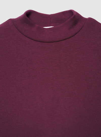 T-shirt à col montant uni