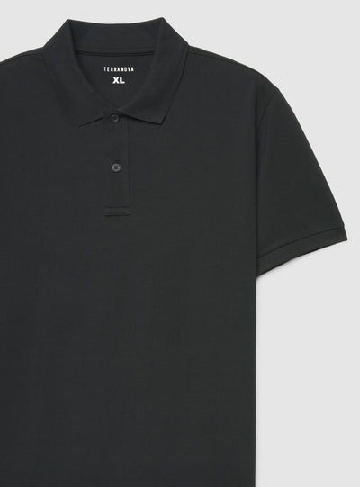 T-shirt polo a tinta unita
