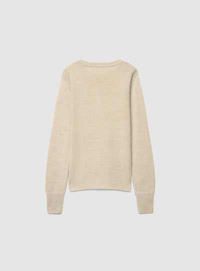 Maglia girocollo effetto luccicante