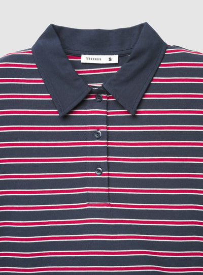 T-shirt polo a righe