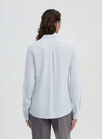 Camicia ampia a tinta unita