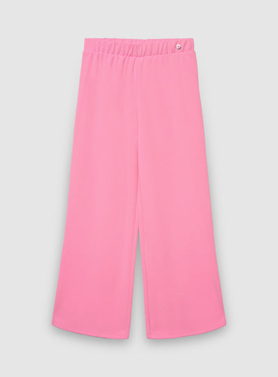 Pantaloni wide leg in scuba