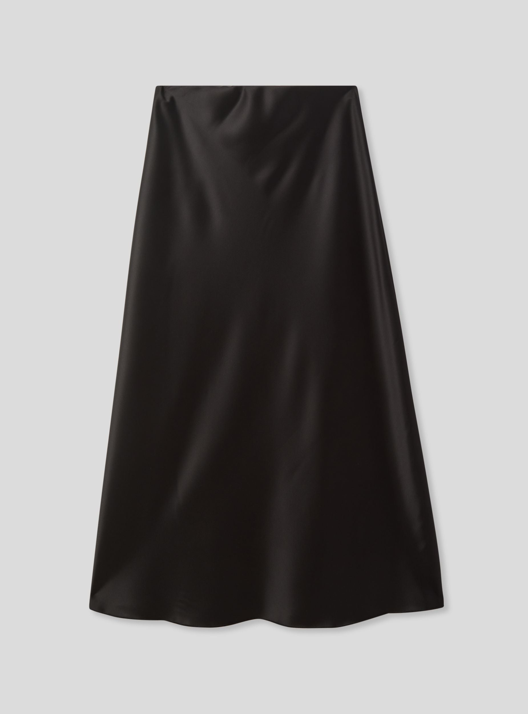 Long skirt with satin effect - Terranova