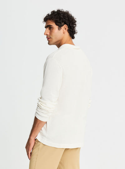 Cardigan con bottoni e colletto camicia