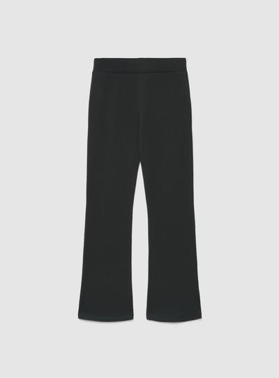 Leggings lunghi a zampa tinta unita