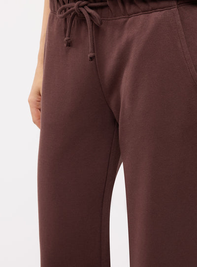Pantaloni tuta ampi a zampa con coulisse