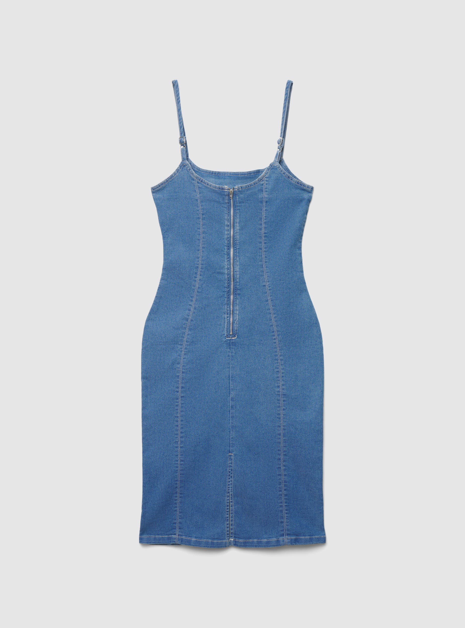 blue denim sheath dress Petite Denim Sheath Dress