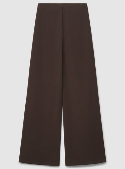 Pantaloni wide leg a tinta unita