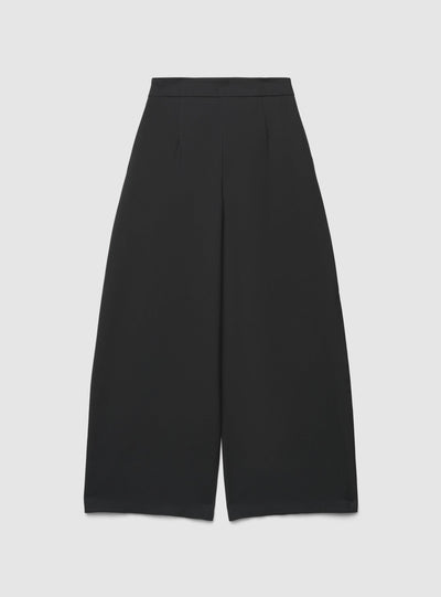Pantaloni wide leg con doppia piega