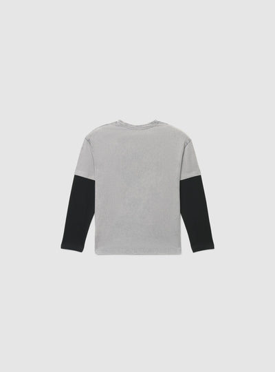 T-shirt manica lunga con stampa graffiti