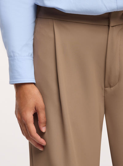 Pantaloni wide leg con pinces