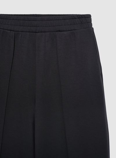 Pantaloni tuta wide leg a tinta unita