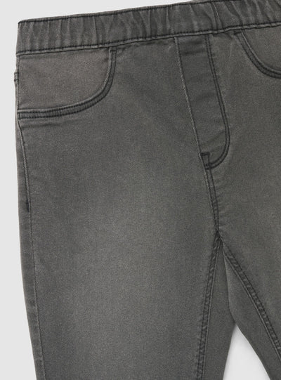 Jeggings a zampa con elastico in vita
