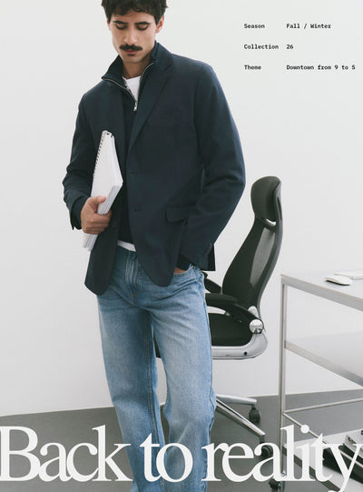 Solid colour relaxed jeans