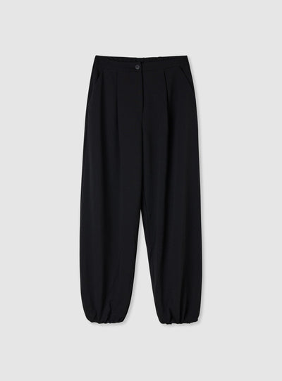 Solid colour balloon trousers