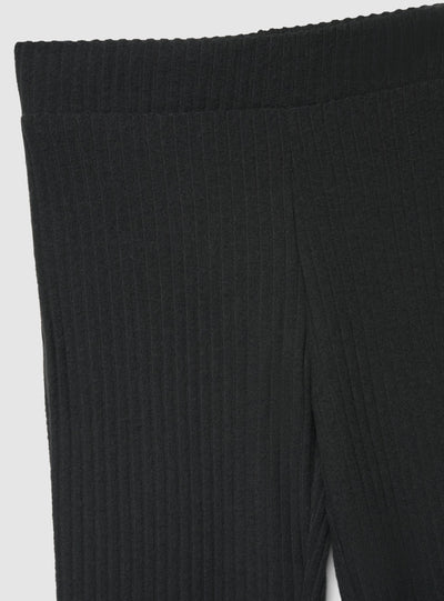 Leggings lunghi a zampa a tinta unita