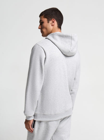 Felpa tecnica con zip e cappuccio