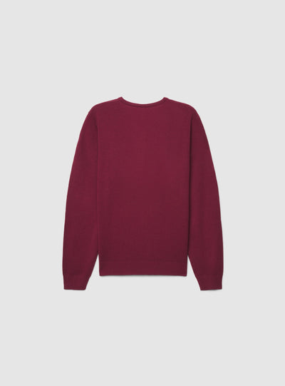 Maglia scollo a V a tinta unita