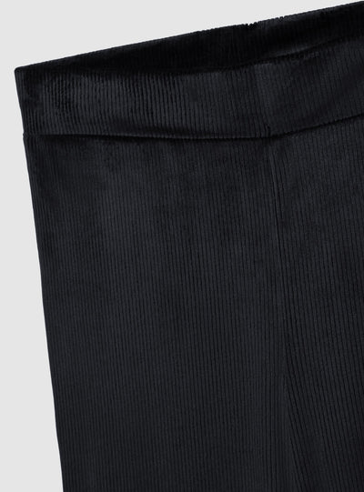 Leggings sa zvonastim nogavicama i rebrastim uzorkom