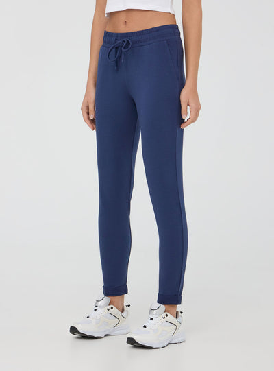 Pantaloni tuta leggeri skinny con coulisse