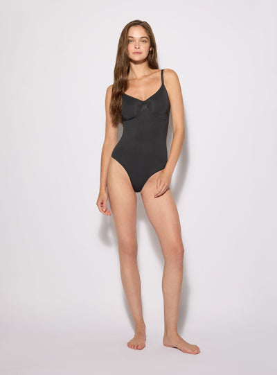 Body modellante super shaping a tinta unita