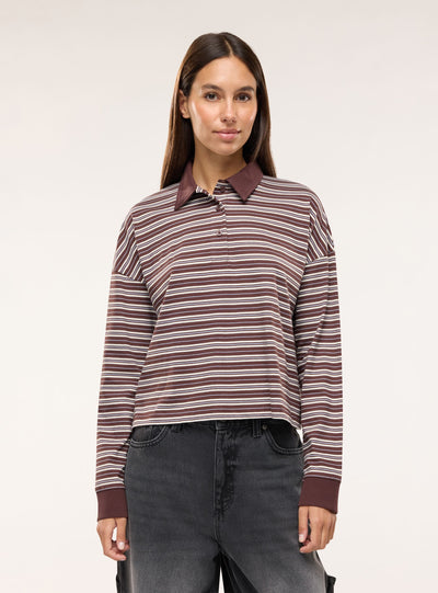 T-shirt polo a righe