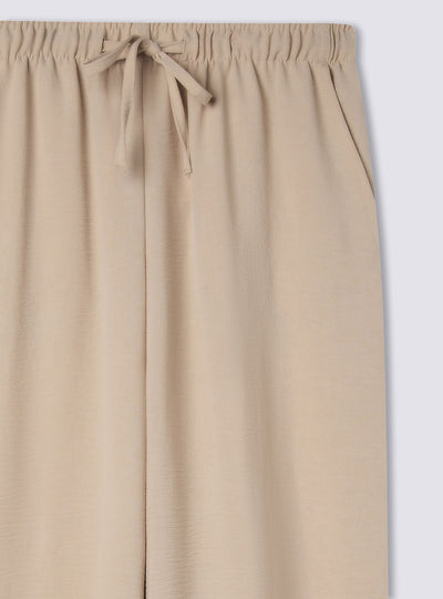 Pantaloni wide leg con coulisse
