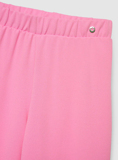 Pantaloni wide leg in scuba