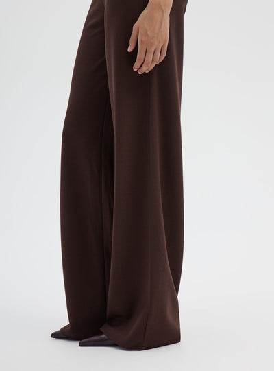 Pantalones de pierna ancha lisos