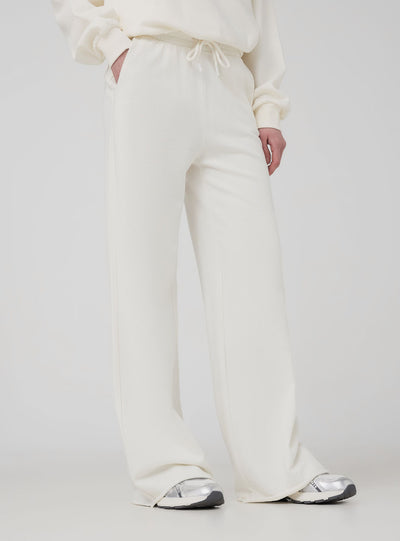 Pantaloni tuta wide leg con coulisse