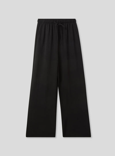 Wide-leg trousers with drawstring