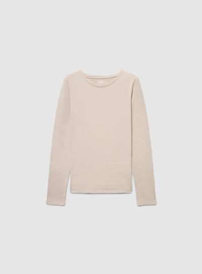 Long-sleeve thermal T-shirt in a solid colour