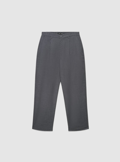 Pantaloni chino wide leg con pinces