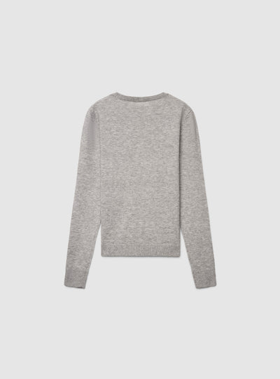 Maglia girocollo a tinta unita